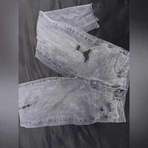 American Eagle Black Distressed Jeans